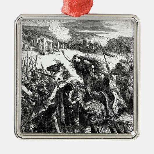 ロマンに対してIceniを駆り立てるBoadicea メタルオーナメント (正面)