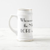 ロマンの10:13のマグの福音 ビールジョッキ (左)