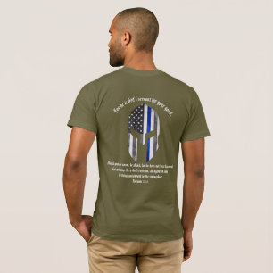 ロマンの13:4の薄いブルーライン Tシャツ