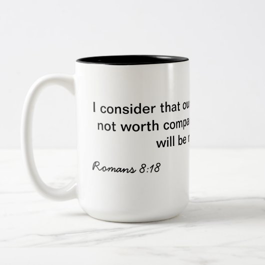 ロマンの8:18 ツートーンマグカップ (左)