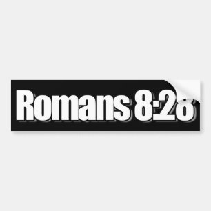 ロマンの8:28のクリスチャン バンパーステッカー