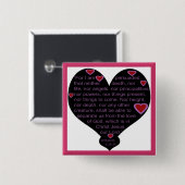 ロマンの8:38 - 39ハートボタン 缶バッジ (正面&裏面)