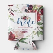 ロマンはっきりしたスはっきりした深い赤と青の花 缶クーラー (裏面)