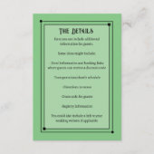 ロマンインスパイア淡い色のムの結婚ヴィンテージ エンクロージャーカード (正面)