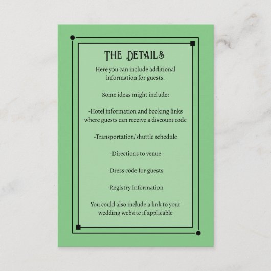 ロマンインスパイア淡い色のムの結婚ヴィンテージ エンクロージャーカード (正面)