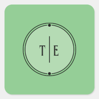 ロマンインスパイア淡い色のムの結婚ヴィンテージ スクエアシール