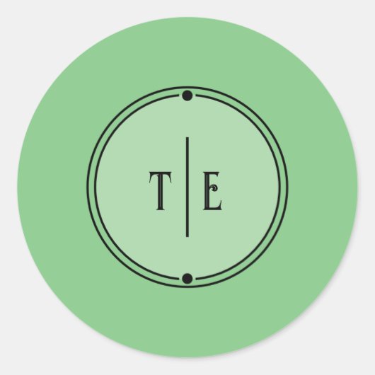 ロマンインスパイア淡い色のムの結婚ヴィンテージ ラウンドシール (正面)