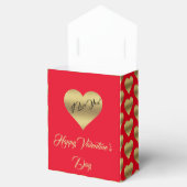 ロマンエレガントクゴールデン赤いハートバレンティンデー フェイバーボックス (オープン)