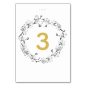 ロマンエレガントクスタイリッシュシック金ゴールド結婚リース テーブルナンバー (正面)