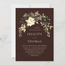 ロマンエレガントクダークチョコレートQRコー結婚ド