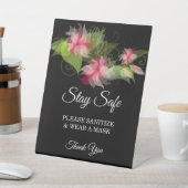 ロマンエレガントクピンクのフローラの安全結婚性 台座サイン (インサイチュ)