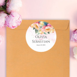 ロマンエレガントクピーニーの水の色結婚の数 ラウンドシール