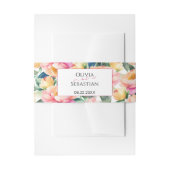 ロマンエレガントクピーニーの水の色結婚の数 招待状ベリーバンド (正面例)