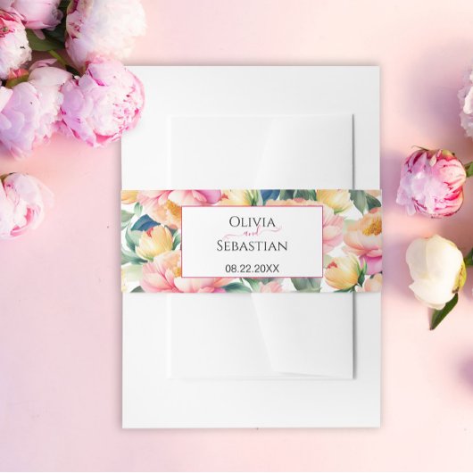 ロマンエレガントクピーニーの水の色結婚の数 招待状ベリーバンド