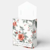 ロマンエレガントク結婚ピックとクリスマスのフローラ フェイバーボックス (オープン)