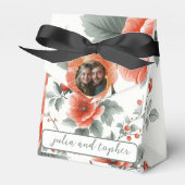 ロマンエレガントク結婚ピックとクリスマスのフローラ フェイバーボックス (正面サイド)