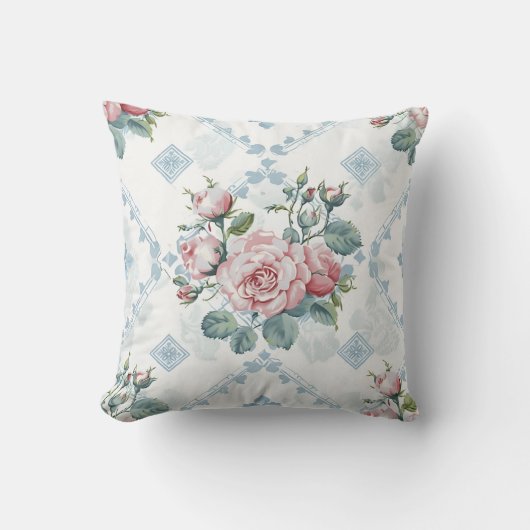 ロマンエレガントスタイリッシュカラフルムフローラシック クッション (正面)
