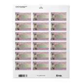 ロマンエレガントスタイリッシュティック、グリッター《写真》ぼけ味バラ ラベル (フルシート)