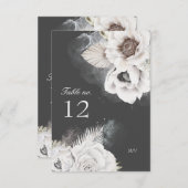 ロマンエレガントス結婚フローラのテーブル番号 出欠カード (正面/裏面)