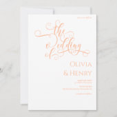 ロマンエレガントチカルモモ&ホワイト結婚ズ 招待状 (正面)