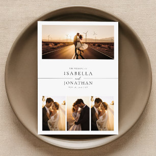 ロマンエレガントチサンセット8写真結婚の数 招待状