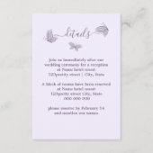 ロマンエレガントチックな結婚蝶 エンクロージャーカード (正面)