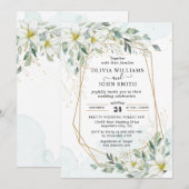 ロマンエレガントチックユーカリプタスグリーンリーF001インヴィタ 招待状 (正面/裏面)