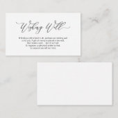 ロマンエレガントチック,黒人のフォント,結婚幸せを祈る エンクロージャーカード (正面/裏面)