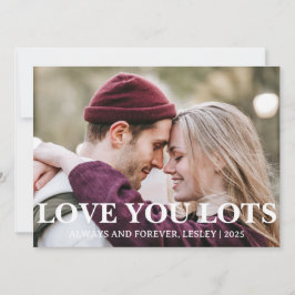 ロマンエレガントチラブカップルValentines Day写真 シーズンカード