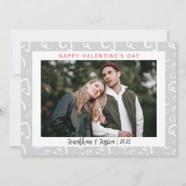 ロマンエレガントチラブカップルValentines Day写真 シーズンカード