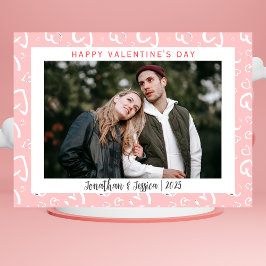 ロマンエレガントチラブカップルValentines Day写真 シーズンカード