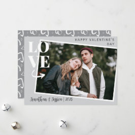 ロマンエレガントチラブカップルValentines Day写真 シーズンカード