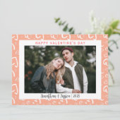 ロマンエレガントチラブカップルValentines Day写真 シーズンカード (スタンド正面)