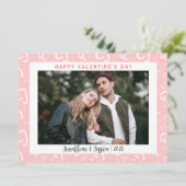 ロマンエレガントチラブカップルValentines Day写真 シーズンカード (スタンド正面)