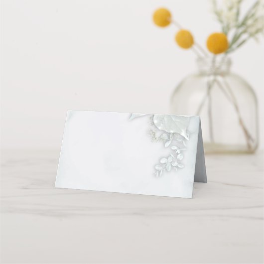 ロマンエレガントティアイスブルーバラ プレイスカード (裏面)