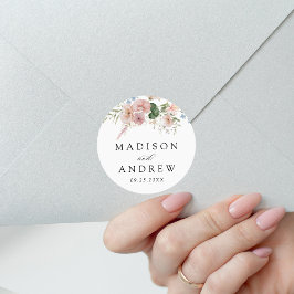 ロマンエレガントティウォーター色のフローラ結婚ズ ラウンドシール