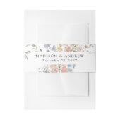 ロマンエレガントティウォーター色のフローラ結婚ズ 招待状ベリーバンド (正面例)