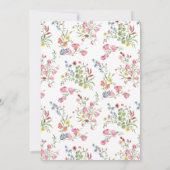 ロマンエレガントティウォーター色のフローラ結婚ズ 招待状 (裏面)