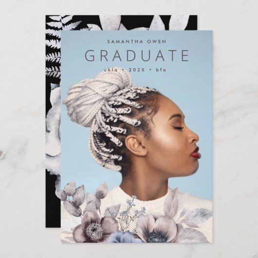 ロマンエレガントティウォーター色フローラ大学グラード 案内状 (正面/裏面)