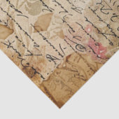 ロマンエレガントティガールフローラ抽象芸術アートコラージュ 薄葉紙 (詳細)