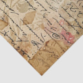 ロマンエレガントティガールフローラ抽象芸術アートコラージュ 薄葉紙 (詳細)