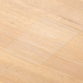 ロマンエレガントティク結婚シー アクリル招待状 (レイダウン)