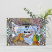 ロマンエレガントティサプライズパーティー招待状 招待状 (スタンド正面)