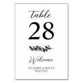 ロマンエレガントティックな結婚緑 テーブルナンバー (正面)