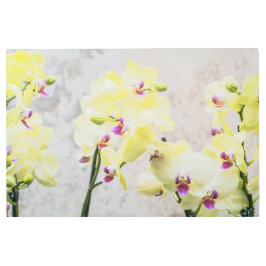 ロマンエレガントティッククリーム&薄紫ラン メタルプリント