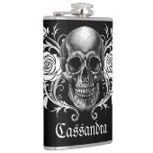 ロマンエレガントティックゴシックパーソナライズされた フラスク (右)