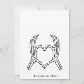 ロマンエレガントティックスカルゴシック結婚式招待状 招待状 (裏面)