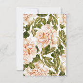 ロマンエレガントティックバラウォーター結婚カラー 出欠カード (裏面)