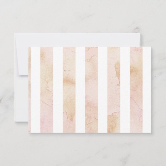 ロマンエレガントティックバラガーデンRSVPズシ結婚ック 出欠カード (裏面)