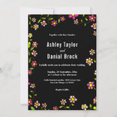 ロマンエレガントティックバラライツボホフローラ結婚ズ 招待状 (正面)